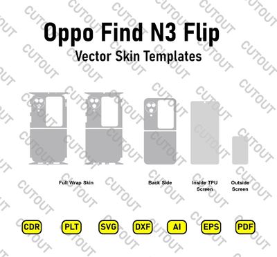 Oppo Find N3 Flip Vector Skin Cut Files