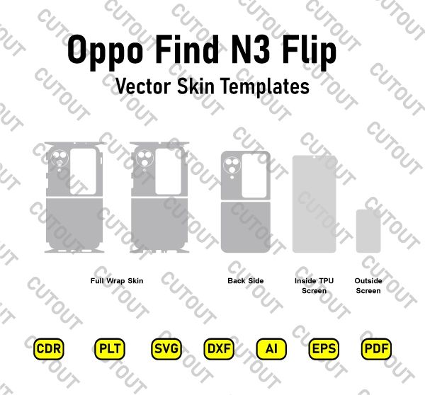 Oppo Find N3 Flip Vector Skin Cut Files