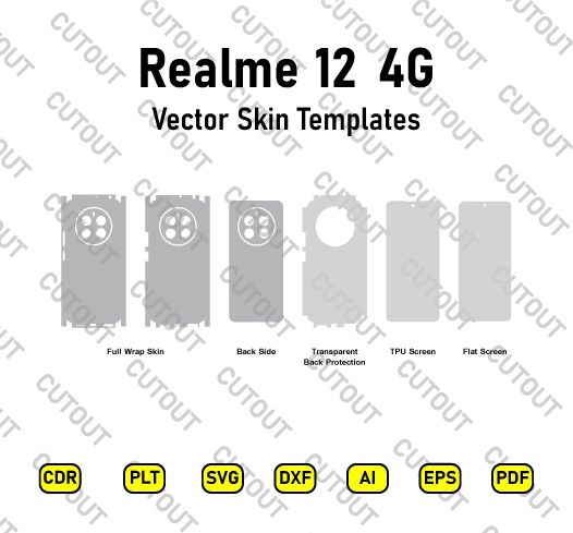 Realme 12 4G Vector Skin Cut Files