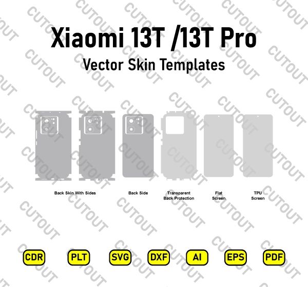 Xiaomi 13T/13T Pro Vector Skin Cut Files