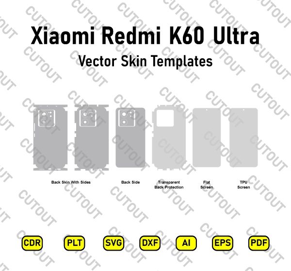 Xiaomi Redmi K60 Ultra Vector Skin Cut Files