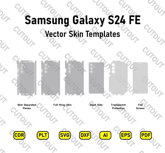 Samsung Galaxy S24 FE Vector Skin Cut Files