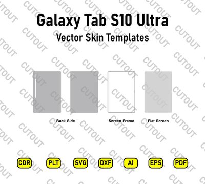 Samsung Galaxy Tab S10 Ultra Vector Skin Cut Files