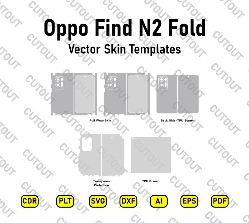 Oppo Find N2 Fold Vector Skin Cut Files