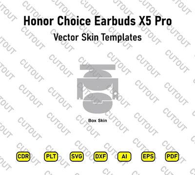 Honor Choice Earbuds X5 Pro Vector Skin Cut Files