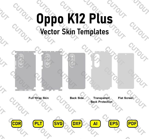 Oppo K12 Plus Vector Skin Cut Files