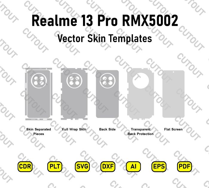Realme 13 Pro RMX5002 Vector Skin Cut Files