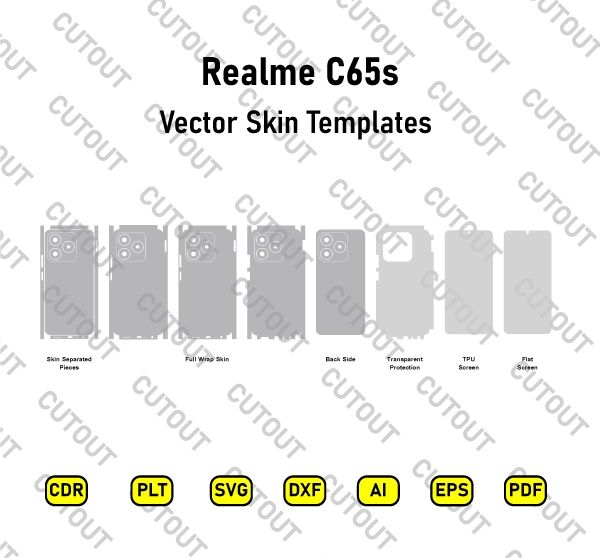 Realme C65s Vector Skin Cut Files