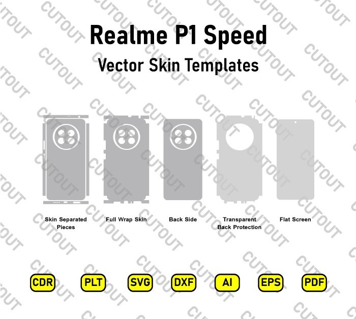 Realme P1 Speed Vector Skin Cut Files
