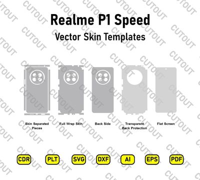 Realme P1 Speed Vector Skin Cut Files