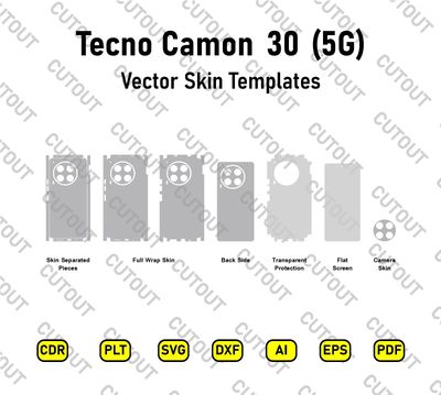 Tecno Camon 30 5G Vector Skin Cut Files