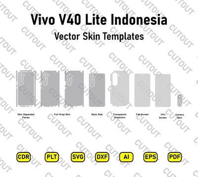 Vivo V40 Lite Indonesia 5G-4G Vector Skin Cut Files