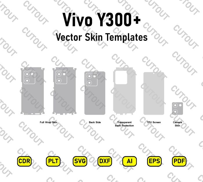 Vivo Y300+ Vector Skin Cut Files