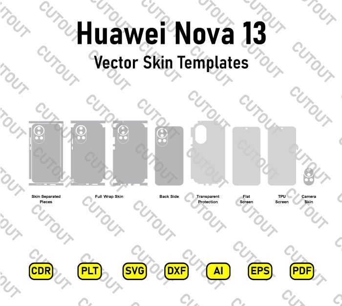 Huawei Nova 13 Vector Skin Cut Files