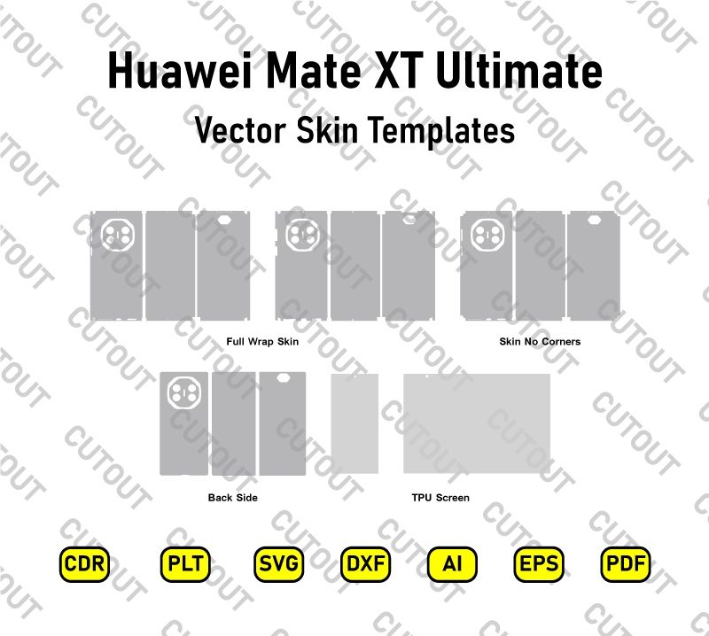 Huawei Mate XT Ultimate Vector Skin Cut Files