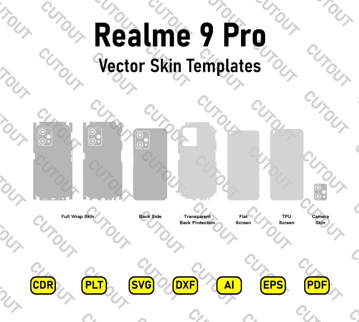 Realme 9 Pro Vector Skin Cut Files