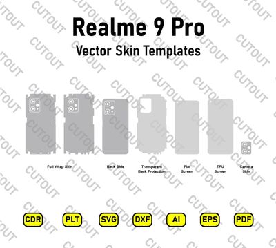 Realme 9 Pro Vector Skin Cut Files