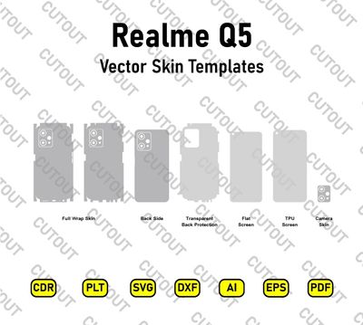 Realme Q5 Vector Skin Cut Files