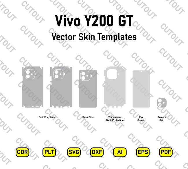 Vivo Y200 GT Vector Skin Cut Files