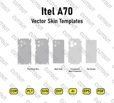 Itel A70 Vector Skin Cut Files