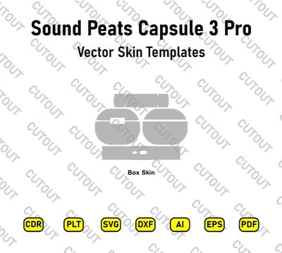 Sound Peats capsule 3 Pro Vector Skin Cut Files