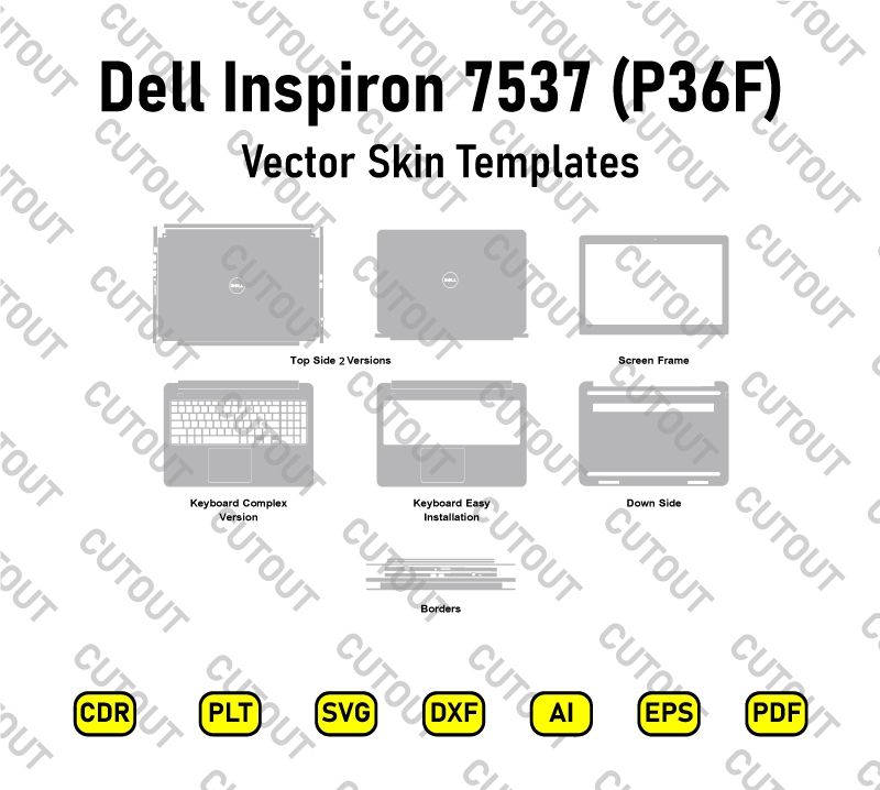 Dell Inspiron 7537 (P36F) Vector Skin Cut Files