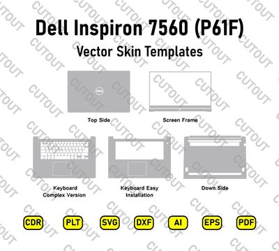 Archivos de corte vectorial para Dell Inspiron 7560 (P61F)