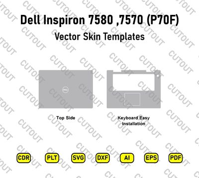 Dell Inspiron 7570, 7580 (P70F) Vector Skin Cut Files
