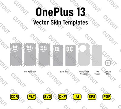 OnePlus 13 Vector Skin Cut Files