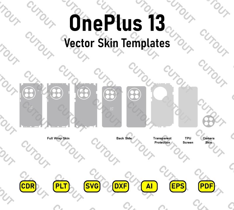 OnePlus 13 Vector Skin Cut Files