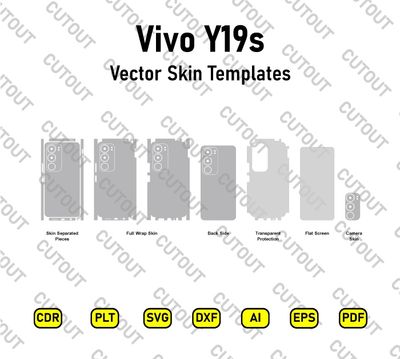 ​Vivo Y19s Vektor-Skin-Schnittdateien