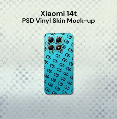 Xiaomi 14t PSD Vinyl Skin Mock-up