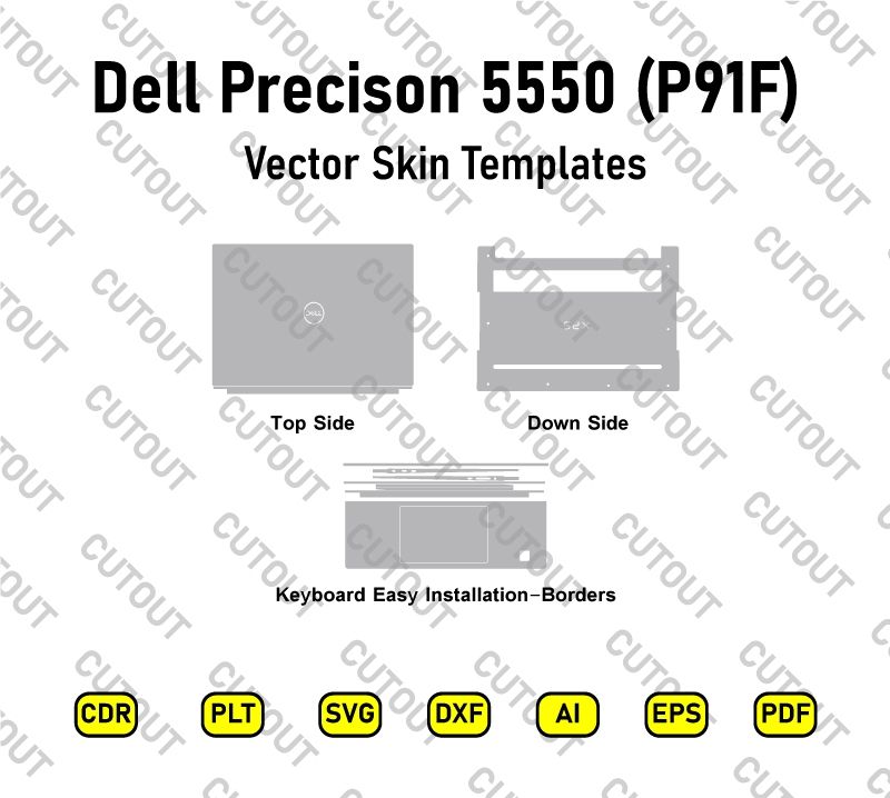 Dell Precison 5550 (P91F) Vector Skin Cut Files