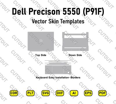 Dell Precison 5550 (P91F) Vector Skin Cut Files