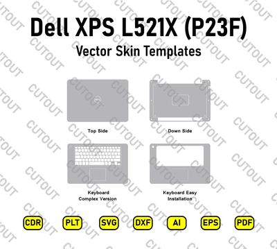 Dell XPS L521X (P23F) Vector Skin Cut Files