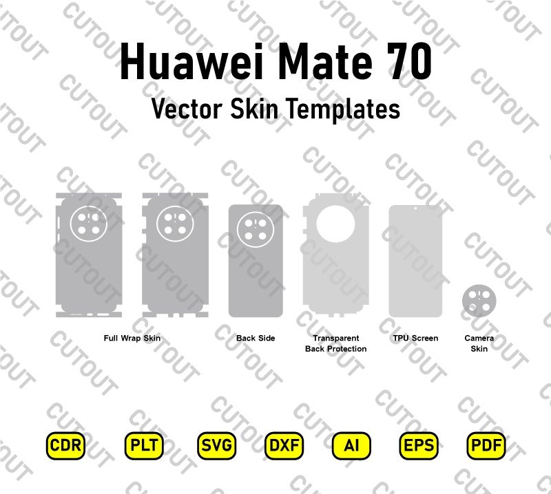 Huawei Mate 70 Vector Skin Cut Files