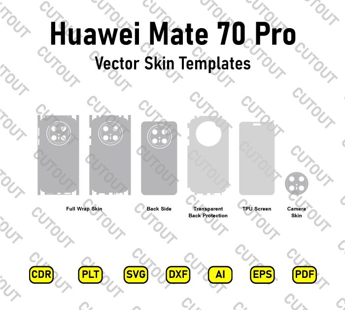 Huawei Mate 70 Pro Vector Skin Cut Files