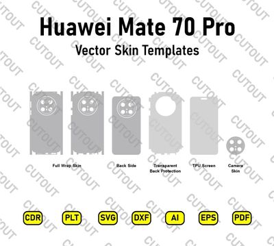 Huawei Mate 70 Pro Vector Skin Cut Files
