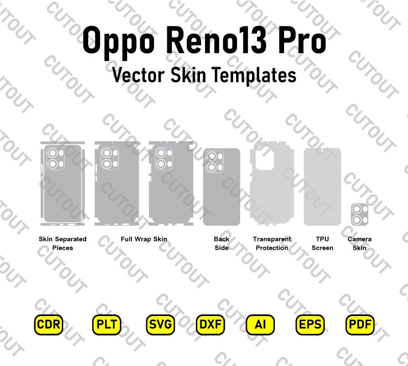 Oppo Reno 13 Pro Vector Skin Cut Files