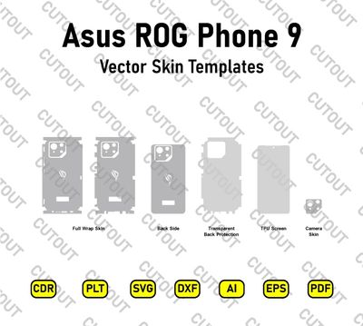 Asus ROG Phone 9 Vector Skin Cut Files