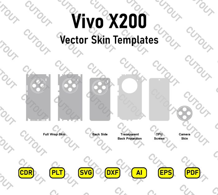 Vivo X200 Vector Skin Cut Files
