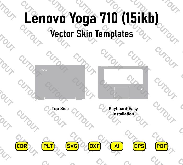 Lenovo Yoga 710 15ikb Vector Skin Cut Files