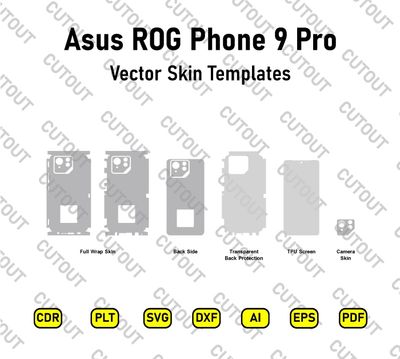 Asus ROG Phone 9 Pro Vector Skin Cut Files