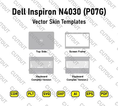 Dell Inspiron N4030 (P07G) Vector Skin Cut Files