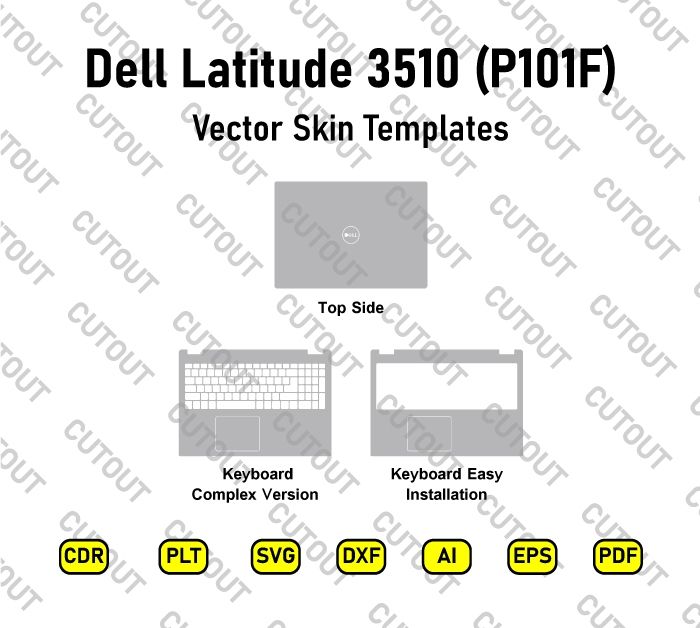 Dell Latitude 3510 (P101F) Vector Skin Cut Files
