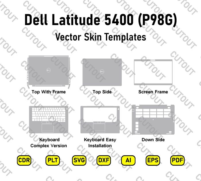 Dell Latitude 5400 (P98G) Vector Skin Cut Files