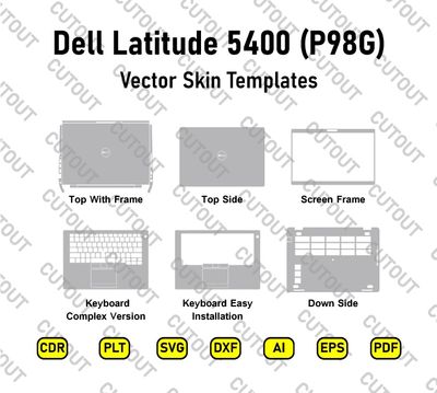 ​Dell Latitude 5400 (P98G) Vektor-Skin-Schnittdateien