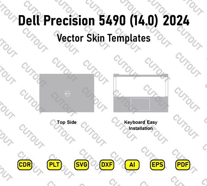 Dell Precision 5490 14.0 2024 Vector Skin Cut Files