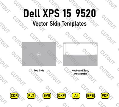 Dell XPS 15 9520 Vector Skin Cut Files