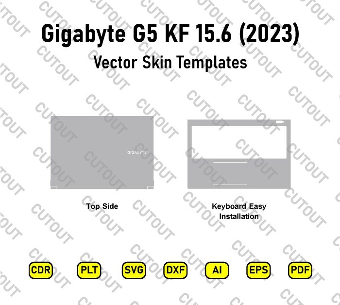 Gigabyte G5 KF 15.6 Vector Skin Cut Files